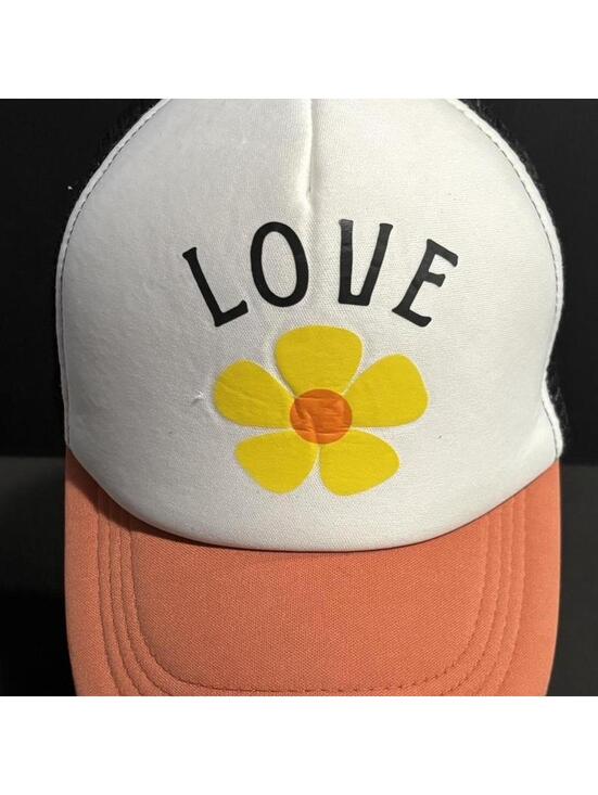 Boden Accessories - Boken Supply “Love” Trucker Hat Daisy Graphic